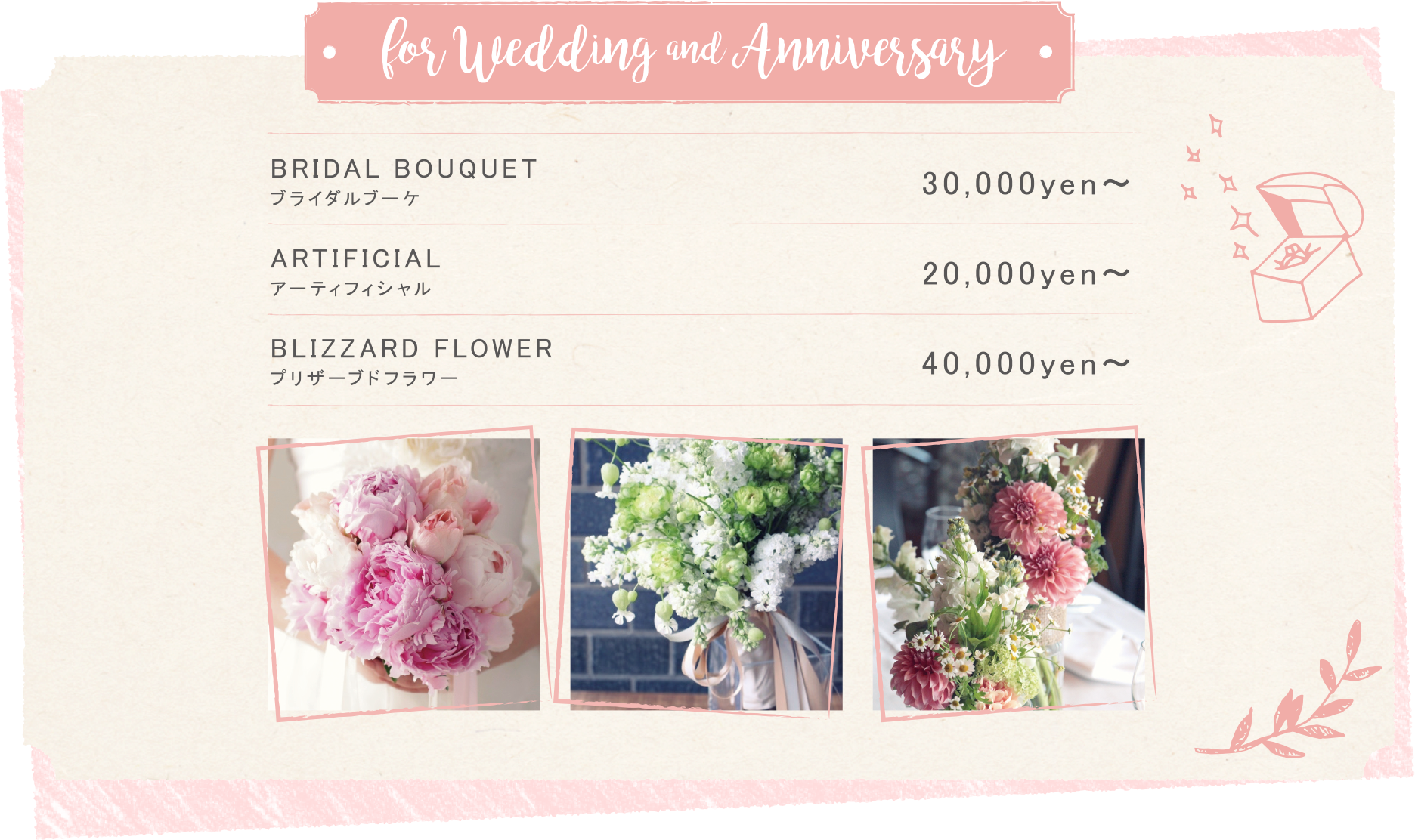 for Wedding and Anniversary